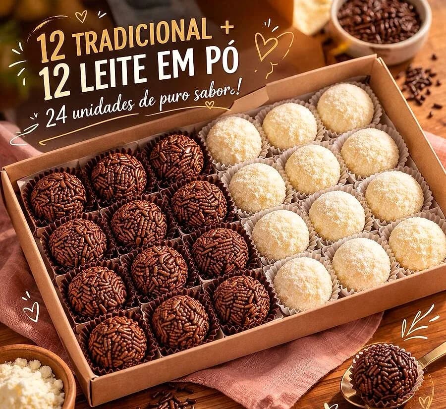 Kit festa brigadeiros tradicional & leite Ninho gourmet