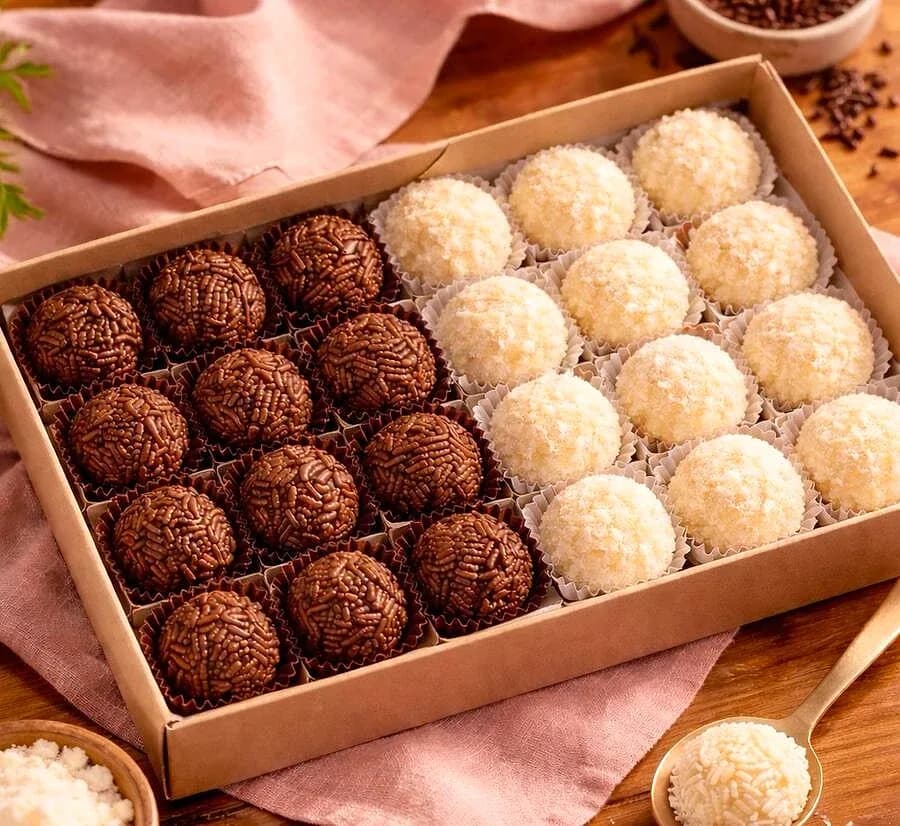 Kit festa brigadeiros tradicional & beijinho