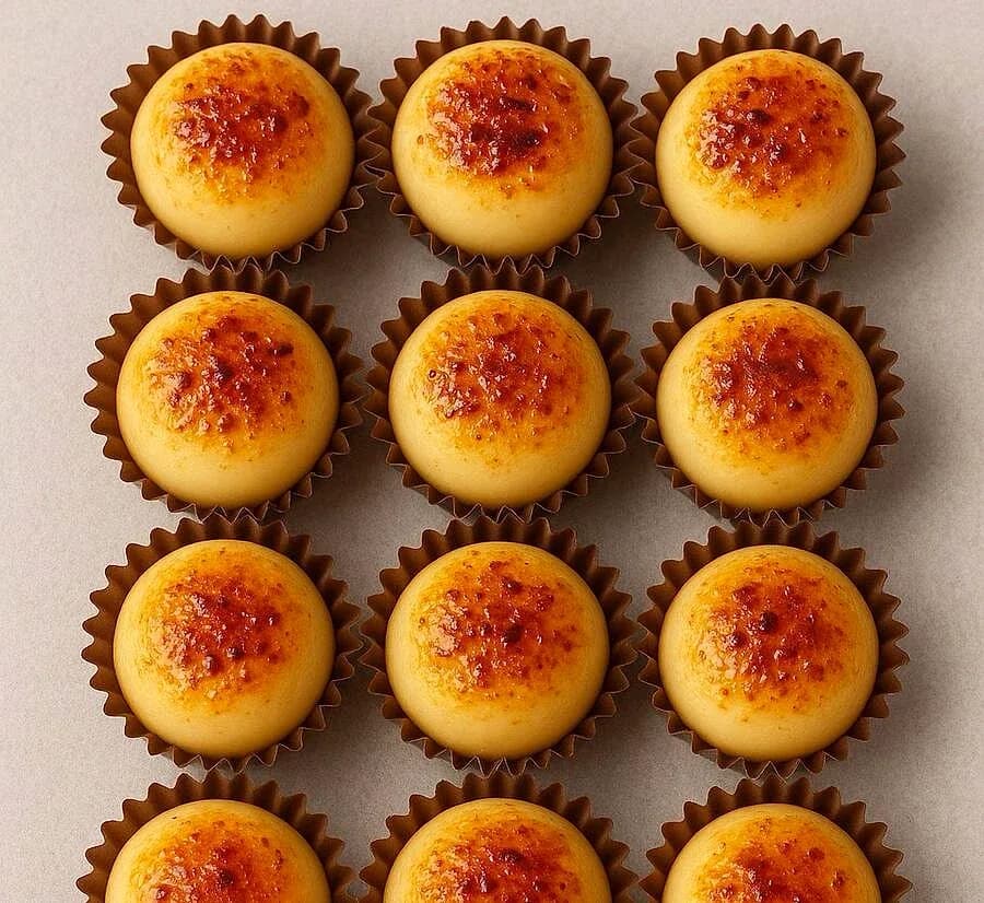 Kit 12 docinhos brigadeiro brulee